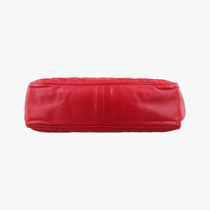 Pre-owned Chanel Matelasse Red lambskin shoulderbag | stylenewstar