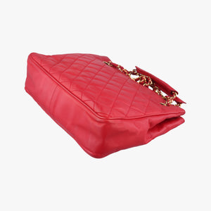 Pre-owned Chanel Matelasse Red lambskin shoulderbag | stylenewstar