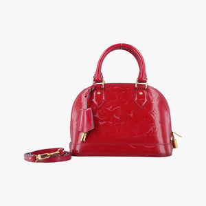 Pre-owned Louis Vuitton Alma BB pomme d'amour Vernis M91606 shoulderbag | stylenewstar