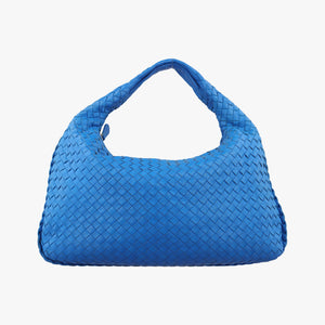Secondhand Bottega Veneta Intrecciato Blue lambskin shoulderbag | stylenewstar