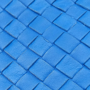 Secondhand Bottega Veneta Intrecciato Blue lambskin shoulderbag | stylenewstar