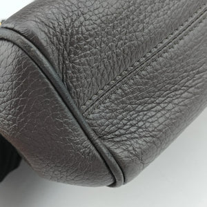 Vintage Dolce & Gabbana SICILY Dark Gray Leather shoulderbag | stylenewstar