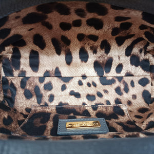 Vintage Dolce & Gabbana SICILY Dark Gray Leather shoulderbag | stylenewstar