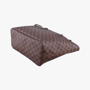 Pre-owned Louis Vuitton NEVERFULL MM EBENE Damier Canvas N51105 handbag | stylenewstar
