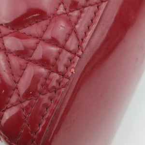 Vintage Christian Dior Lady Dior Red patent shoulderbag | stylenewstar
