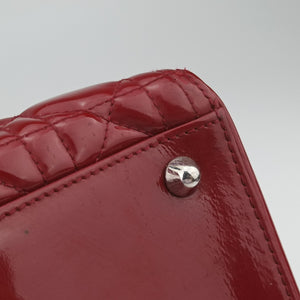 Vintage Christian Dior Lady Dior Red patent shoulderbag | stylenewstar