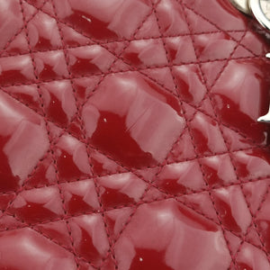 Vintage Christian Dior Lady Dior Red patent shoulderbag | stylenewstar