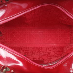 Vintage Christian Dior Lady Dior Red patent shoulderbag | stylenewstar