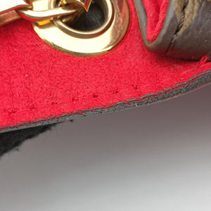 Vintage Louis Vuitton PALLAS Chain Brown×CERISE Monogram Canvas×calf leather M41201 shoulderbag | stylenewstar