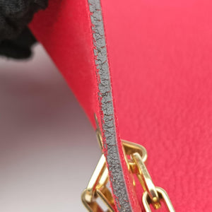 Vintage Louis Vuitton PALLAS Chain Brown×CERISE Monogram Canvas×calf leather M41201 shoulderbag | stylenewstar
