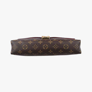 Vintage Louis Vuitton PALLAS Chain Brown×CERISE Monogram Canvas×calf leather M41201 shoulderbag | stylenewstar