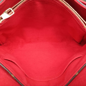 Vintage Louis Vuitton PALLAS Chain Brown×CERISE Monogram Canvas×calf leather M41201 shoulderbag | stylenewstar