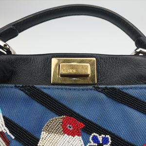 Pre-owned Fendi PEEKABOO Multicolour Canvas×Leather 8BN244 shoulderbag | stylenewstar