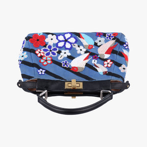 Pre-owned Fendi PEEKABOO Multicolour Canvas×Leather 8BN244 shoulderbag | stylenewstar