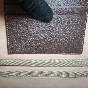 Pre-owned Gucci Ophidia beige×red×green PVC coated canvas 519308 bum bag/waist bag | stylenewstar