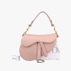 Pre-owned Christian Dior Saddle Pink silk handbag | stylenewstar