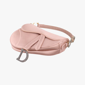 Pre-owned Christian Dior Saddle Pink silk handbag | stylenewstar