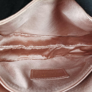 Pre-owned Christian Dior Saddle Pink silk handbag | stylenewstar