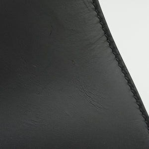 Pre-owned VERSACE medusa Black leather handbag | stylenewstar