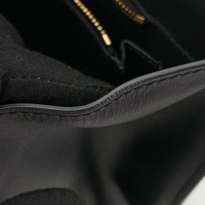 Pre-owned VERSACE medusa Black leather handbag | stylenewstar