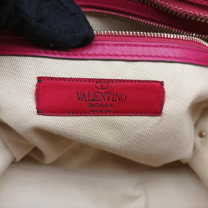 Secondhand Valentino Rockstud Red Leather shoulderbag | stylenewstar