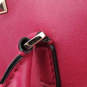 Secondhand Valentino Rockstud Red Leather shoulderbag | stylenewstar