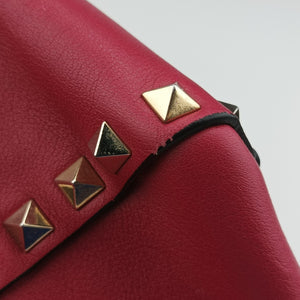 Secondhand Valentino Rockstud Red Leather shoulderbag | stylenewstar