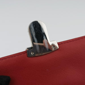 Pre-owned Prada Fuchsia Fabric Impuntu Flap Red nylon shoulderbag | stylenewstar