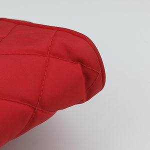 Pre-owned Prada Fuchsia Fabric Impuntu Flap Red nylon shoulderbag | stylenewstar