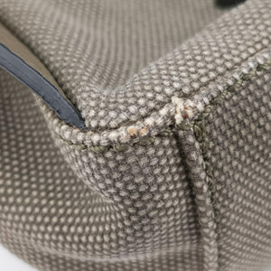 Secondhand Valentino Embroidered butterfly Green x Beige x Multicolor canvas backpack/rucksack | stylenewstar