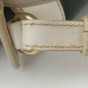 Pre-owned Bally Medium Boston Golf Black x White leather shoulderbag | stylenewstar