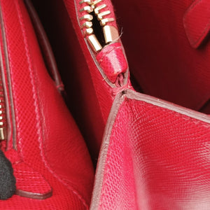 Vintage Prada Cuir Open Promenade Satchel Red SAFFIANO Leather BN2553 shoulderbag | stylenewstar