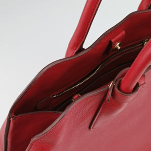 Vintage Prada Cuir Open Promenade Satchel Red SAFFIANO Leather BN2553 shoulderbag | stylenewstar