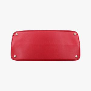 Vintage Prada Cuir Open Promenade Satchel Red SAFFIANO Leather BN2553 shoulderbag | stylenewstar