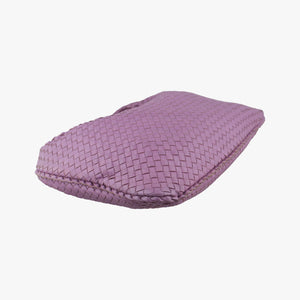 Pre-owned Bottega Veneta Intrecciato Purple lambskin shoulderbag | stylenewstar