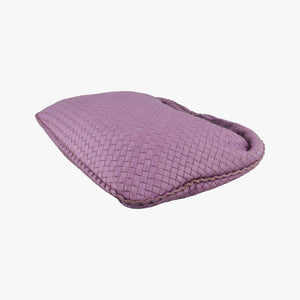 Pre-owned Bottega Veneta Intrecciato Purple lambskin shoulderbag | stylenewstar