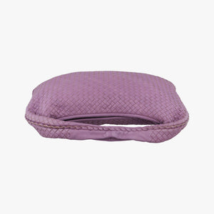 Pre-owned Bottega Veneta Intrecciato Purple lambskin shoulderbag | stylenewstar