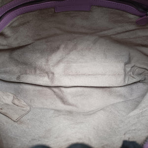 Pre-owned Bottega Veneta Intrecciato Purple lambskin shoulderbag | stylenewstar