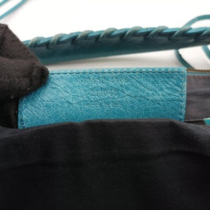 Pre-owned Balenciaga Sunday Small Blue Lambskin handbag | stylenewstar