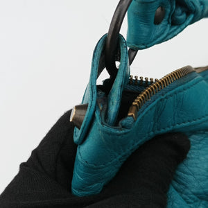 Pre-owned Balenciaga Sunday Small Blue Lambskin handbag | stylenewstar