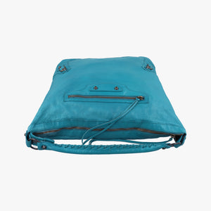 Pre-owned Balenciaga Sunday Small Blue Lambskin handbag | stylenewstar