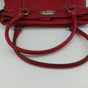 Pre-owned Christian Dior CD Logo Red Leather handbag | stylenewstar