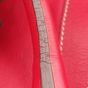 Pre-owned Christian Dior CD Logo Red Leather handbag | stylenewstar