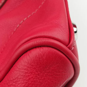 Pre-owned Christian Dior CD Logo Red Leather handbag | stylenewstar