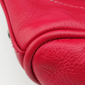 Pre-owned Christian Dior CD Logo Red Leather handbag | stylenewstar