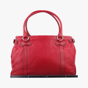 Pre-owned Christian Dior CD Logo Red Leather handbag | stylenewstar