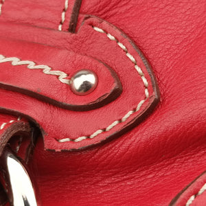 Pre-owned Christian Dior CD Logo Red Leather handbag | stylenewstar