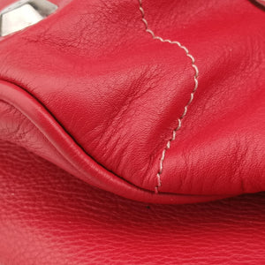 Pre-owned Christian Dior CD Logo Red Leather handbag | stylenewstar