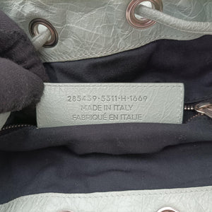 Pre-owned Balenciaga Mini Pompon Light Green lambskin shoulderbag | stylenewstar