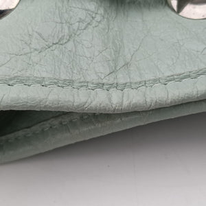 Pre-owned Balenciaga Mini Pompon Light Green lambskin shoulderbag | stylenewstar